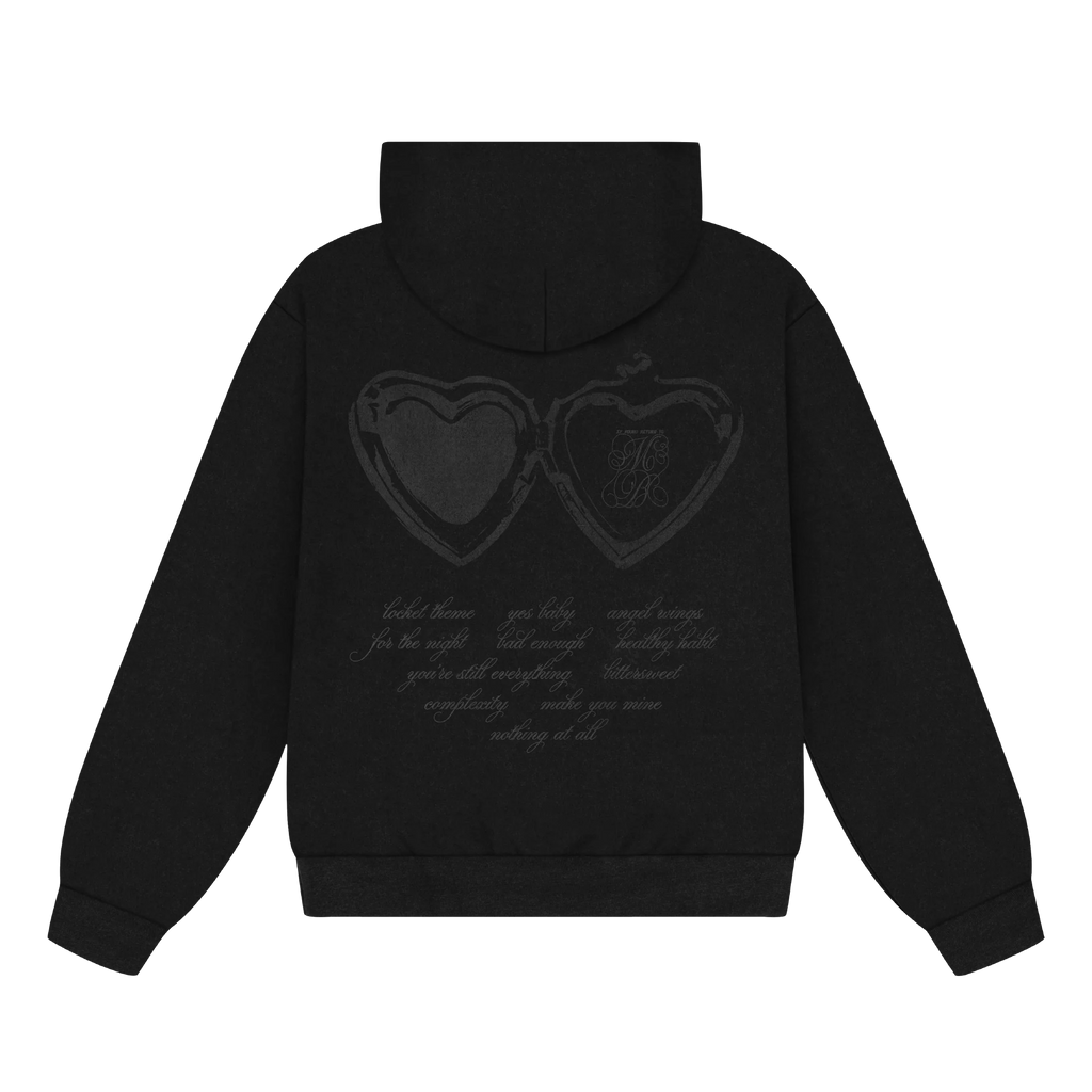 locket rhinestone hoodie